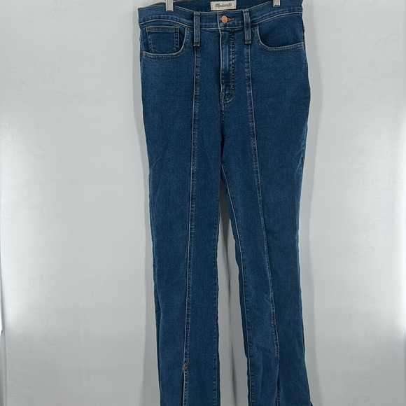 Madewell Skinny Flare‎ Jeans in Sevier Wash: Seamed Edition 29 - Picture 3 of 8